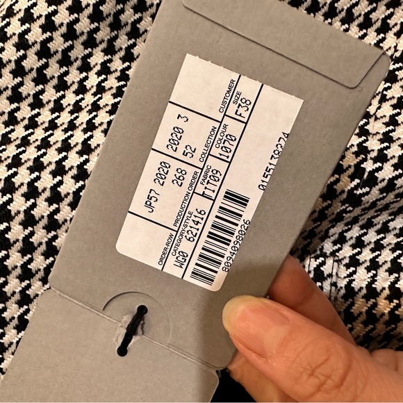 NWT Balenciaga Pied de poule wrap skirt - Picture 6 of 11